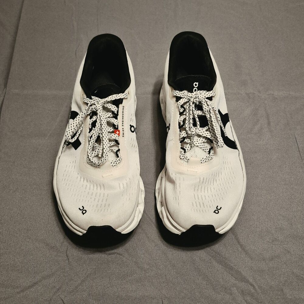 On Cloudmonster 2 Women Size 6.5 White Black Running Shoes Sneakers 3WE10110664